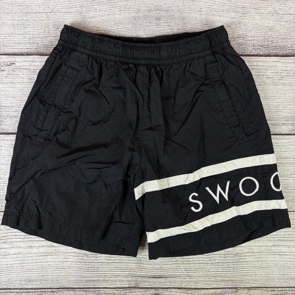 Nike "Swoosh" Black Nylon Shorts